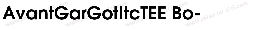 AvantGarGotItcTEE Bo字体转换